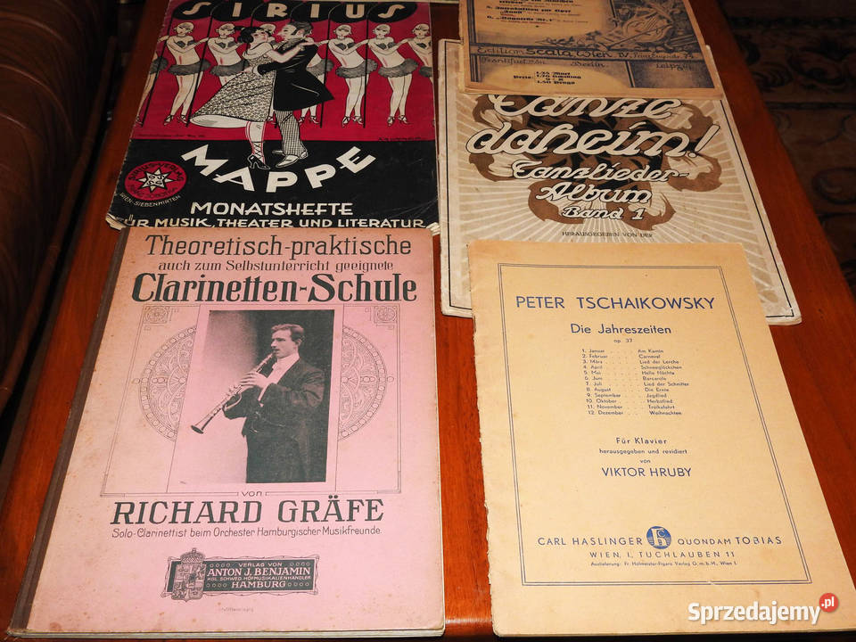Kolekcja magazynów muzycznych nut z XIX XX wieku Przemyśl