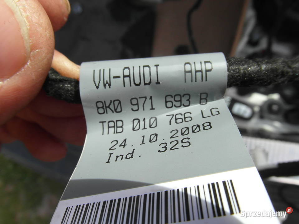 Wiązka Drzwi Lewy Tył Audi A4 B8 8k0971693b