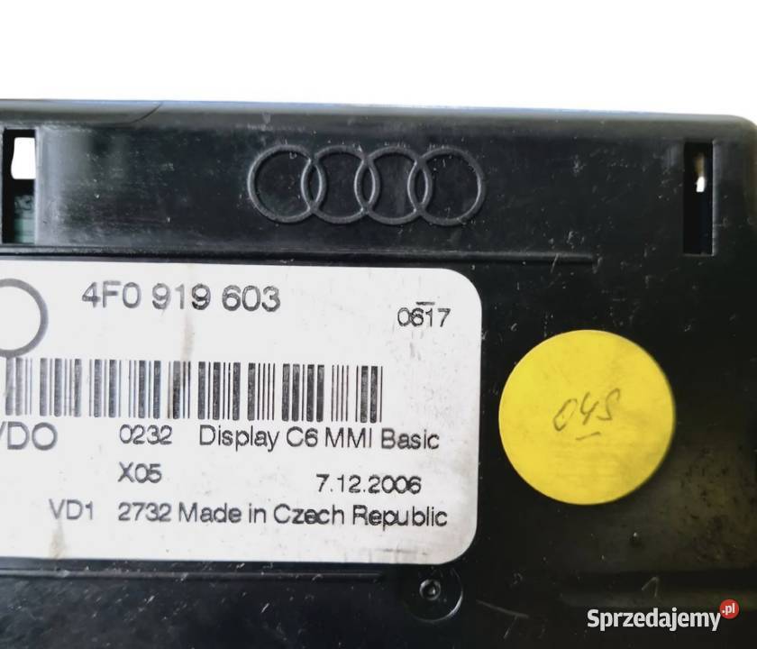 EKRAN WYŚWIETLACZ MONITOR MMI AUDI A6 C6 świętokrzyskie Działoszyce