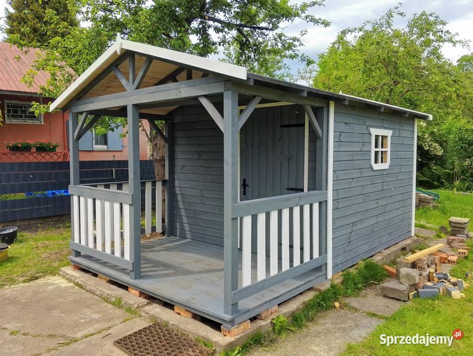 Domek ogrodowy narzędziowy z tarasem 3x3 plus Domki drewniane Poznań