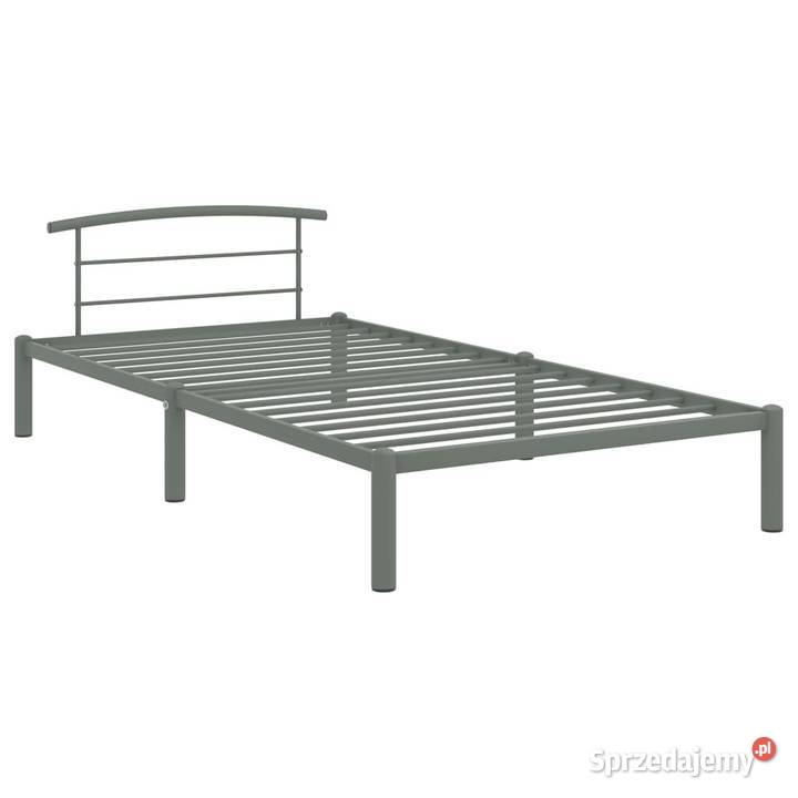 vidaXL Rama łóżka szara metalowa 100 x 200 mazowieckie