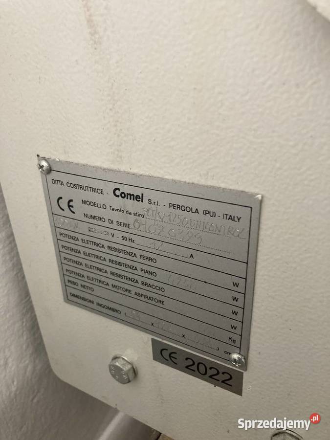 prasaklejarka płytowa Comel TS2 1250 kujawsko-pomorskie Grudziądz