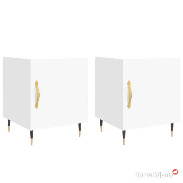 Szafki nocne 2 białe 40x40x50 WM827517 Nocne mazowieckie sprzedam