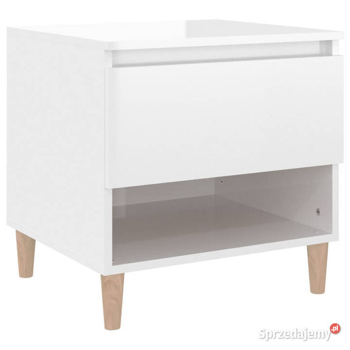Szafka nocna biała na wysoki połysk 50x46x50 Nocne Warszawa