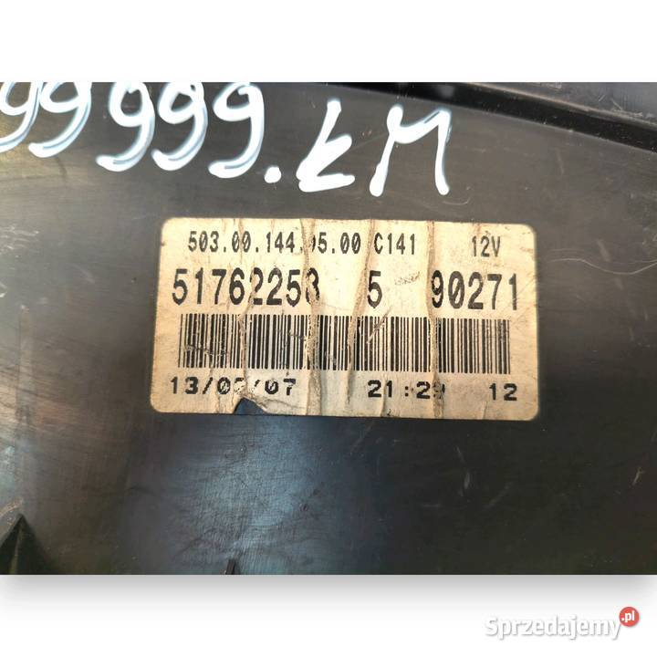 LICZNIK ZEGARY 51762258 Fiat Doblo I Lift 13 19 lubelskie Chełm