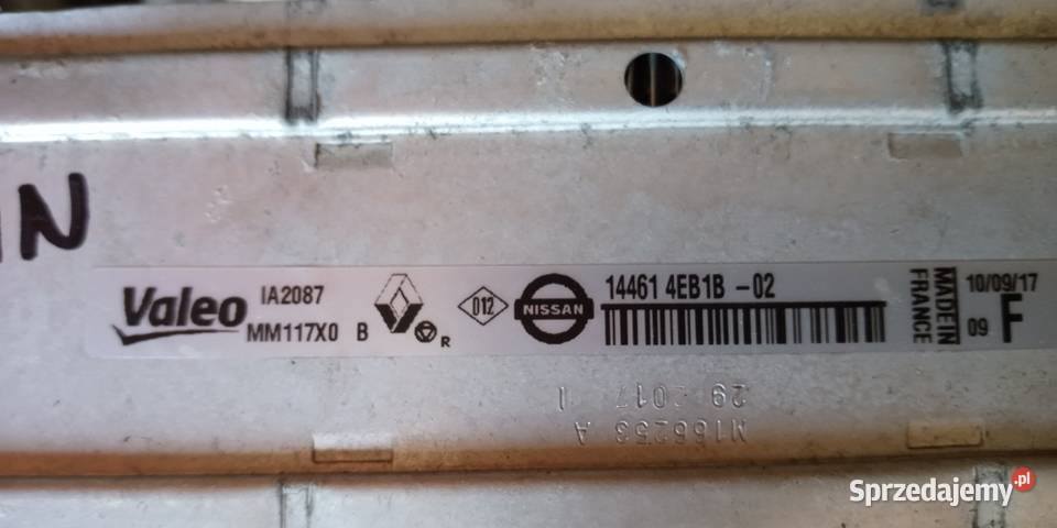 Renault OE 144614EB1B02 intercooler osobowe Krzeszowice