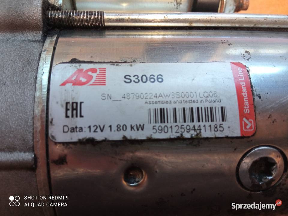 Rozrusznik AS S3066 VW SkodaAudi Seat 19 TDI Oleszyce sprzedam