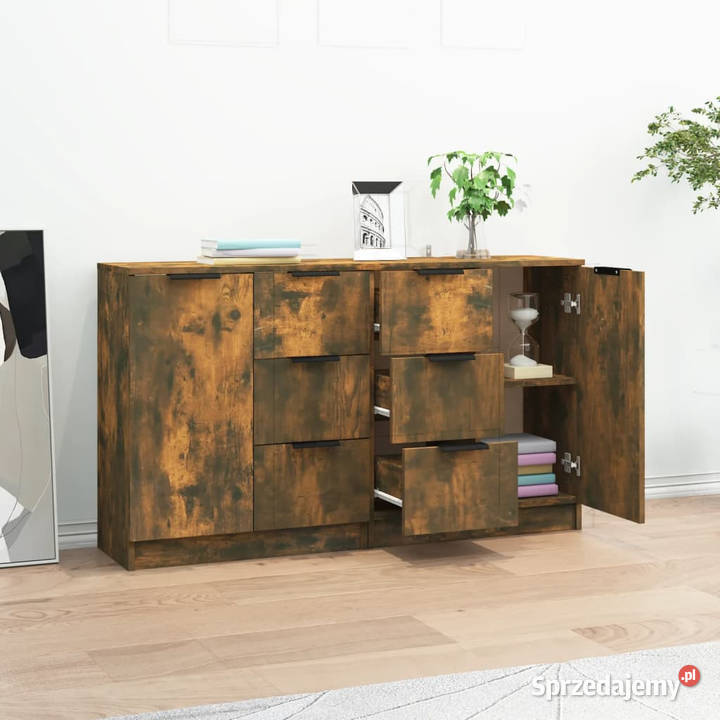 Szafki 2 przydymiony dąb 60x30x70 WM3115793 mazowieckie Warszawa