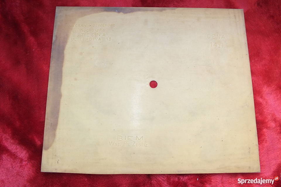 Stara pocztówka dźwiękowa Wawele RGerczak Żary