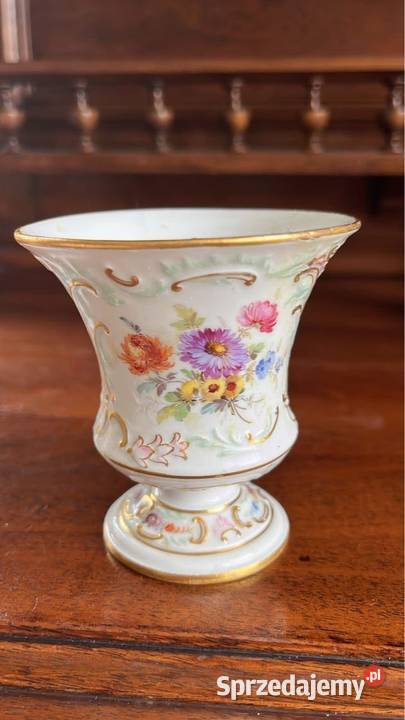 Wazon na stopie Syg MeissenMisnia Ręcznie Gdańsk