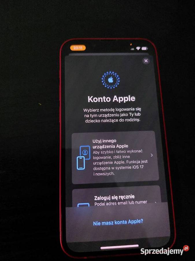 iPhone 13 mini Czerwony 128 GB 80 baterii mazowieckie Warszawa sprzedam
