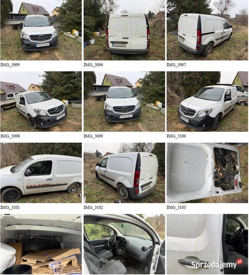 Syndyk sprzeda MercedesBenz Citan Lubomyśle