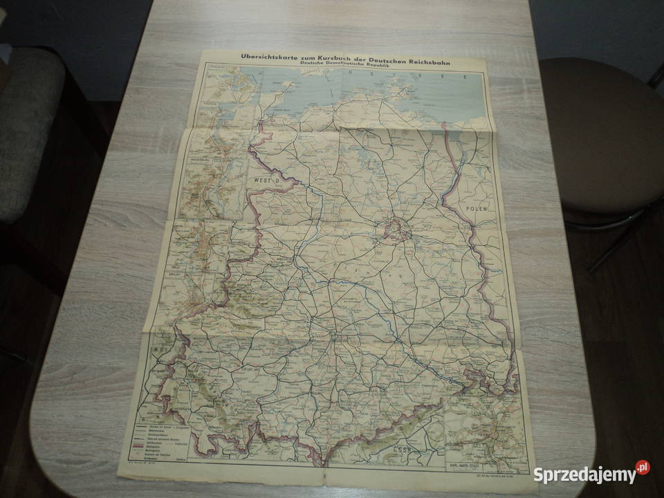 Berlin 1967 plan połącz kolejowych Nowy Sącz
