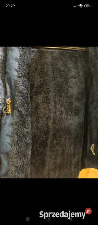 Ciepła KurtkaParka Jeansowa z Futrem i Misiem Zwierzyniec