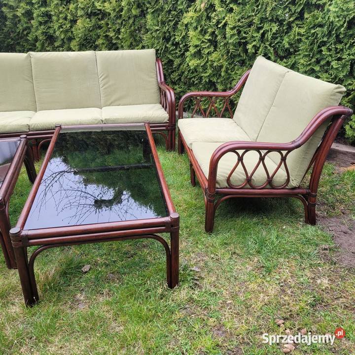 Duży zestaw ogrodowy z bambusa zachodniopomorskie Białogard