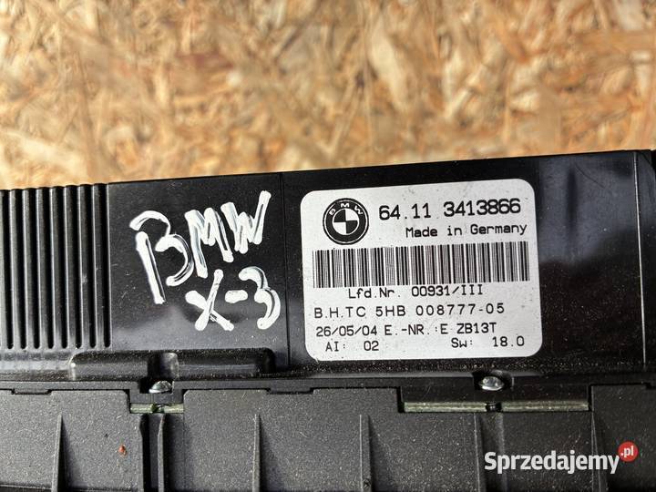 Panel Sterowania Nawiewu Bmw X3 Pozostałe Motoryzacja Wisznice