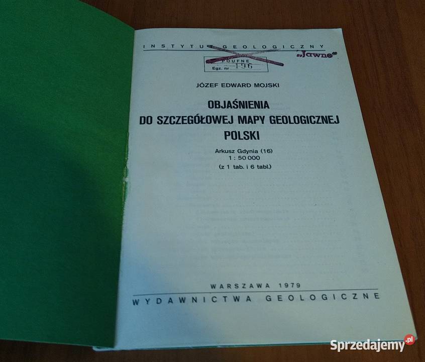 Objaśnienia do Szczegółowej mapy geologicznej geografia, geologia, turystyka Gdańsk