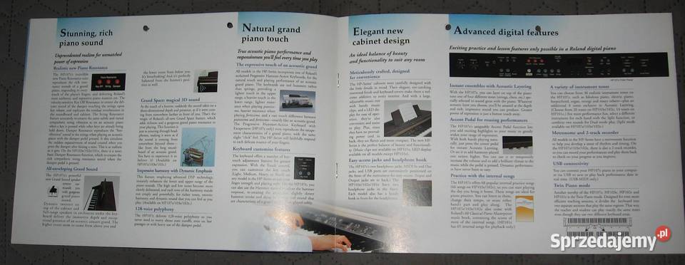 Roland digital pianos catalogs brochures Kępice