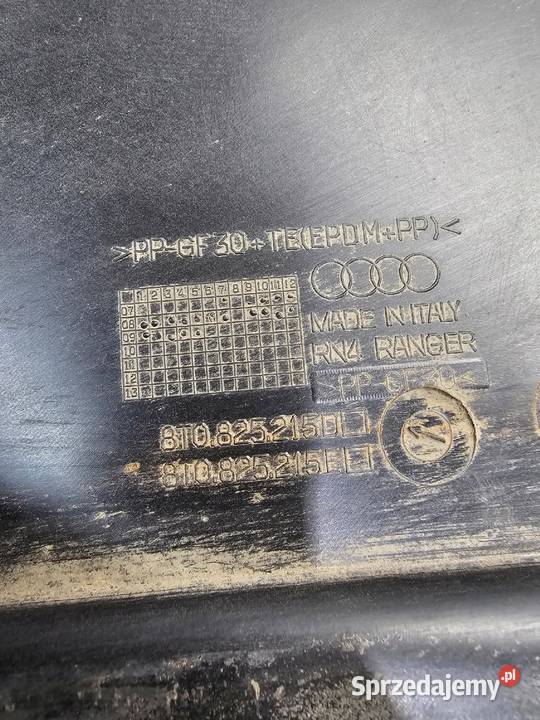 OSŁONA PODWOZIA LEWY TYŁ AUDI A4 B8 8K0825215D śląskie
