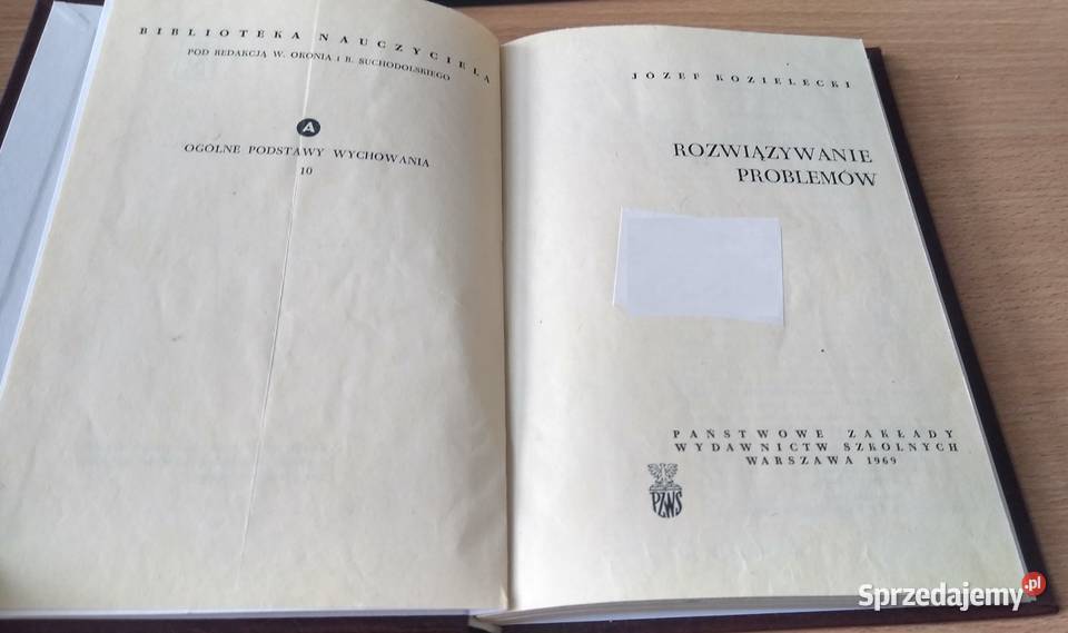 Rozwiązywanie problemów Józef Kozielecki TWARDA