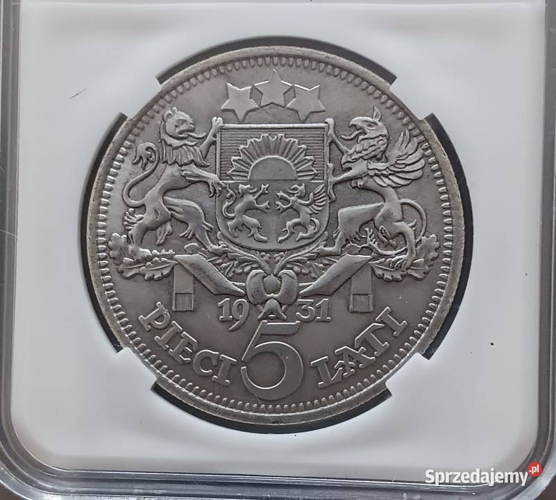 5 Łatów Łotwa 1931 r Slab Kopia Konin