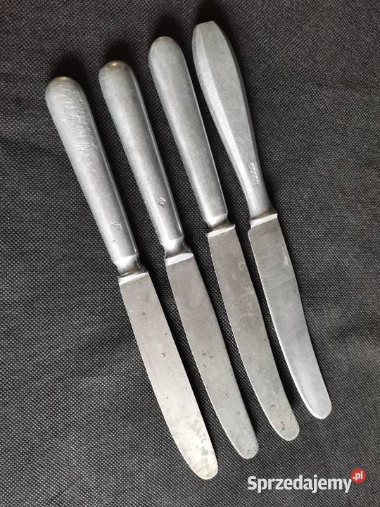 Stare sztućce 4 noże kantynowe Wehrmacht Siemianowice Śląskie