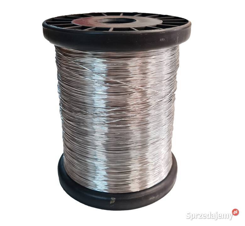 Drut nierdzewny AISI 304 średnica 04mm szpula Rolnictwo