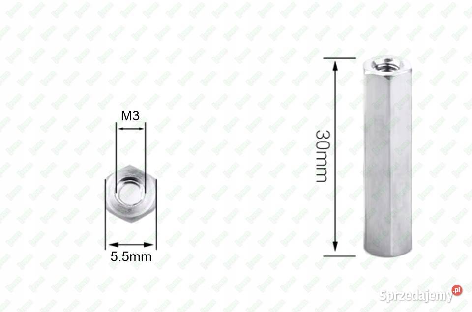 M3X30 ALUMINIOWA NAKRĘTKA ZŁĄCZNA PRZEDŁUŻANA Warszawa