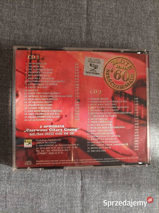 1 Czerwone Gitary Największe Przeboje 2 x CD pop Muzyka Węgorzewo
