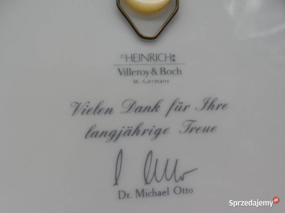 Unikatowy Talerz Kolekcjonerski Villeroy Boch Porcelana i szkło wielkopolskie Raszków