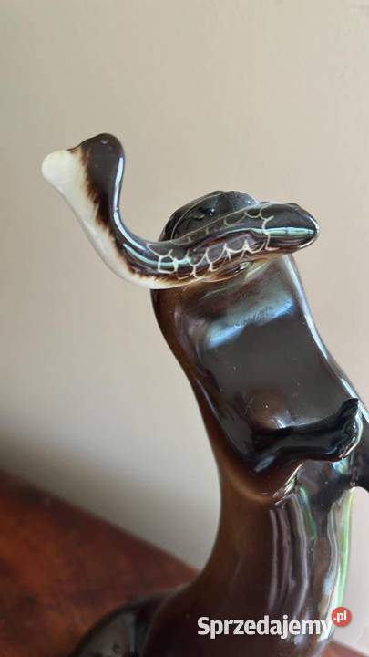 Wydra z rybą figurka Łomonosow Gdańsk