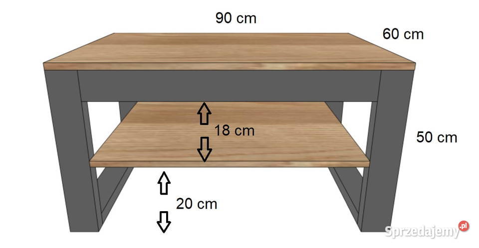 Ława K3 w stylu industrialnym LOFT WYSYŁKA 0 50cm Stoły, krzesła, biurka Rzeszów