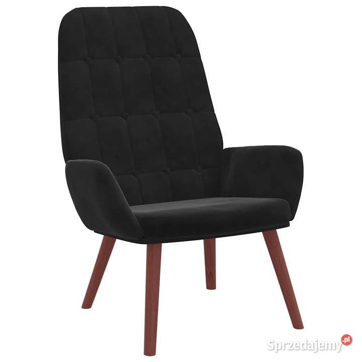 vidaXL Fotel czarny obity aksamitemSKU4102638 Warszawa