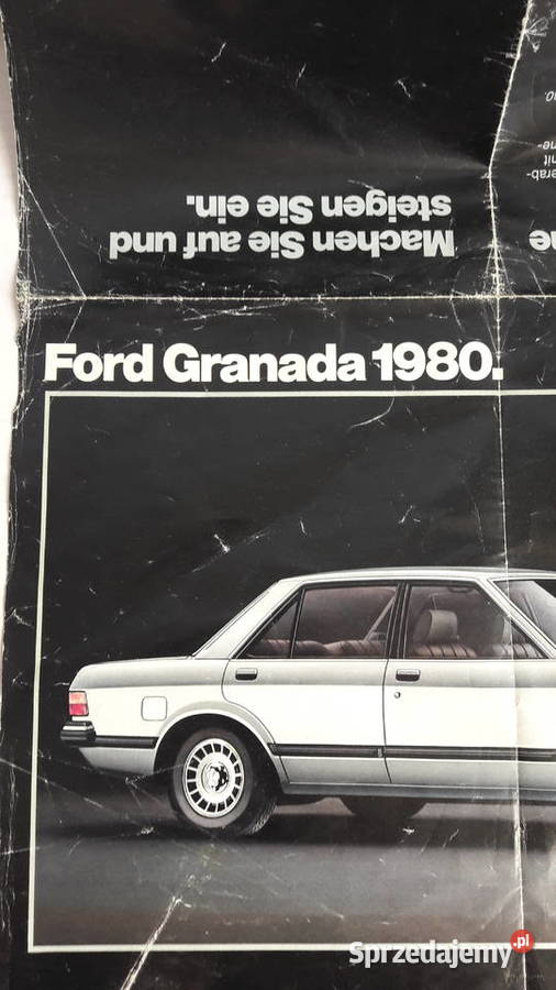 Prospekt rozkładowy Ford Granada 1980 Pozostałe Głuchołazy