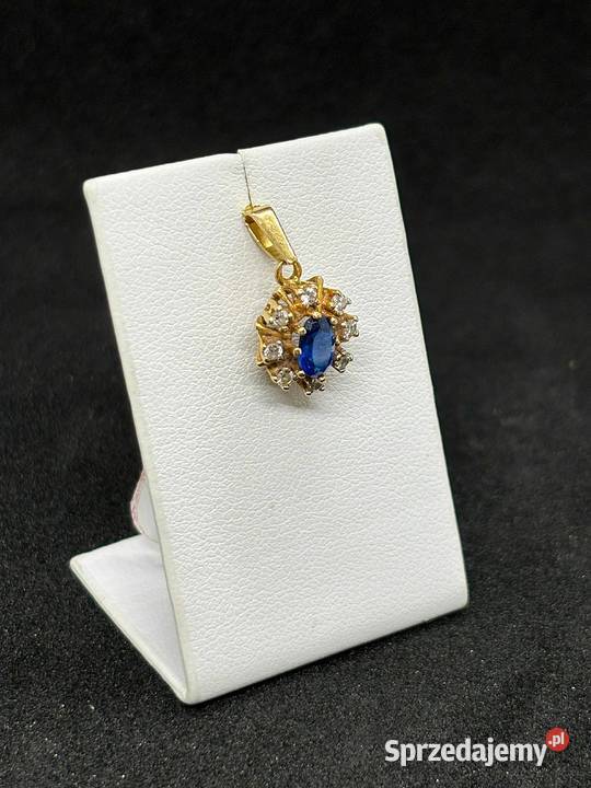 Złota zawieszka pr 750 165g z Brylantami