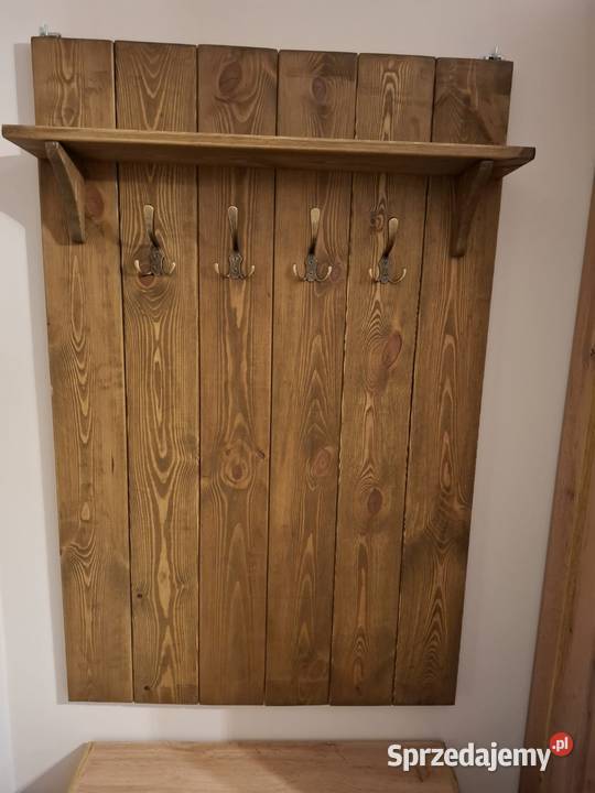 Wieszak drewniany styl rustykalny 16cm Wieszaki Częstochowa