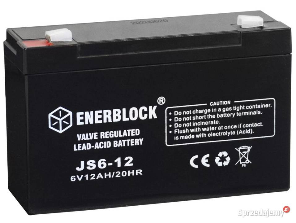 Akumulator ENERBLOCK AGM JS612 6V 12Ah Wałbrzych