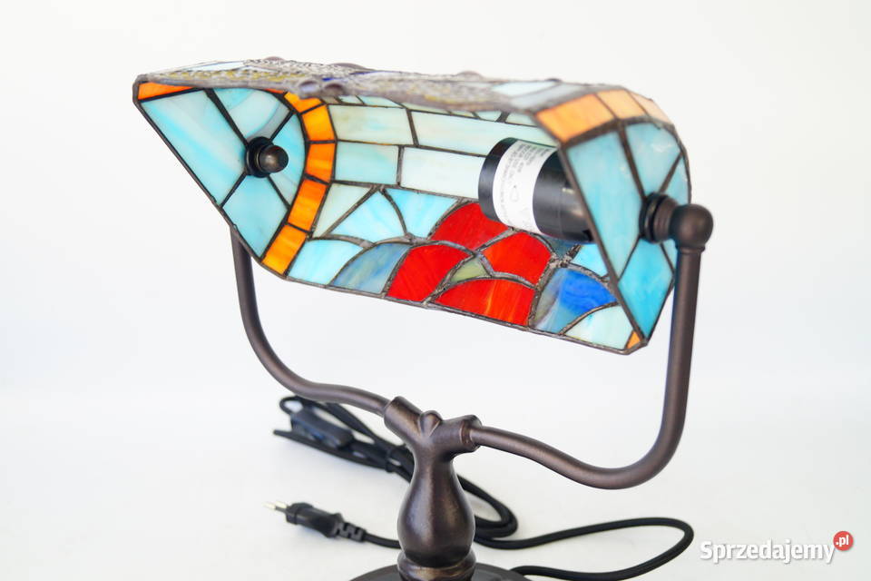 Lampka witrażowa styl Tiffany witraż na biurko Gizałki