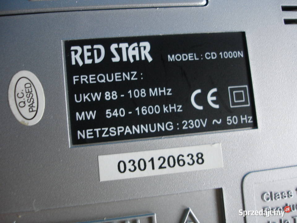 Radiobudzik z CD RED STAR CD1000 Zielona Góra