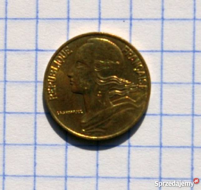 5 CENTIMES 5 CENTYMÓW 1995 FRANCJA Piszczac