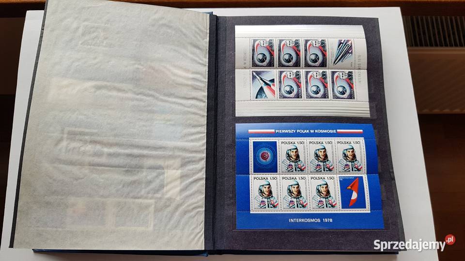 Zestaw 330 znaczków Kosmos rakiety astronauci Dąbrowa Górnicza