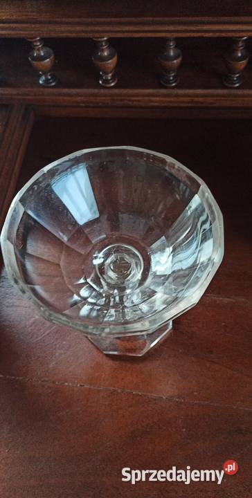 Krysztalowa patera na nodze cukiernica Gdańsk sprzedam
