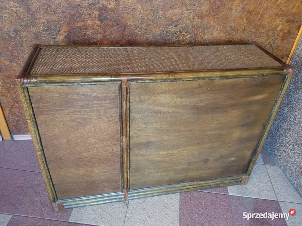 Komoda Rattanowa z szufladami 120x39x84 Dom i Ogród Sosnowiec