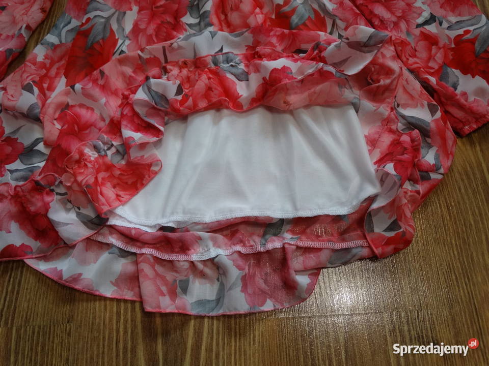 Sukienka dziewczęca kwiaty r152 Dla Dziecka Legnica sprzedam