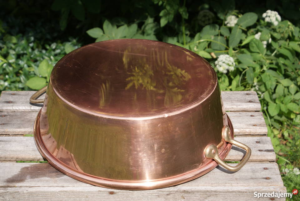 Gar garnek kocioł miedziany do smażenia konfitur mazowieckie Warszawa sprzedam
