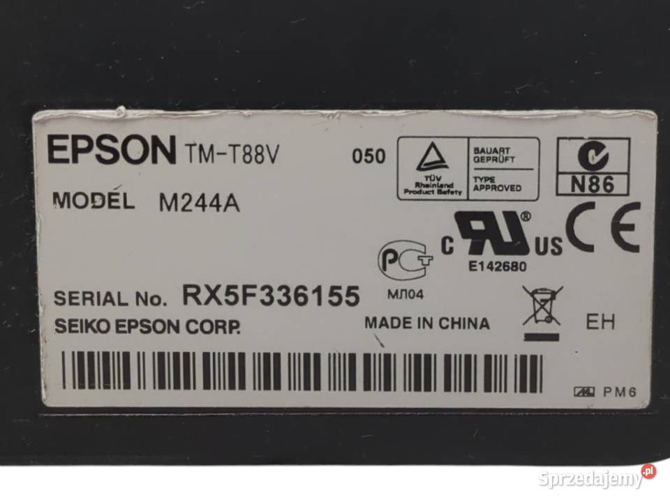 Drukarki termiczne EPSON TMT88V POS 240 Sprawne Stąporków