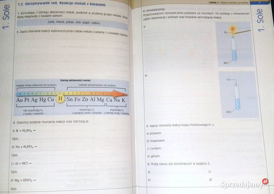 Chemia 2 Zeszyt ćwiczeń BKupczyk W Nowak miękka Chełm