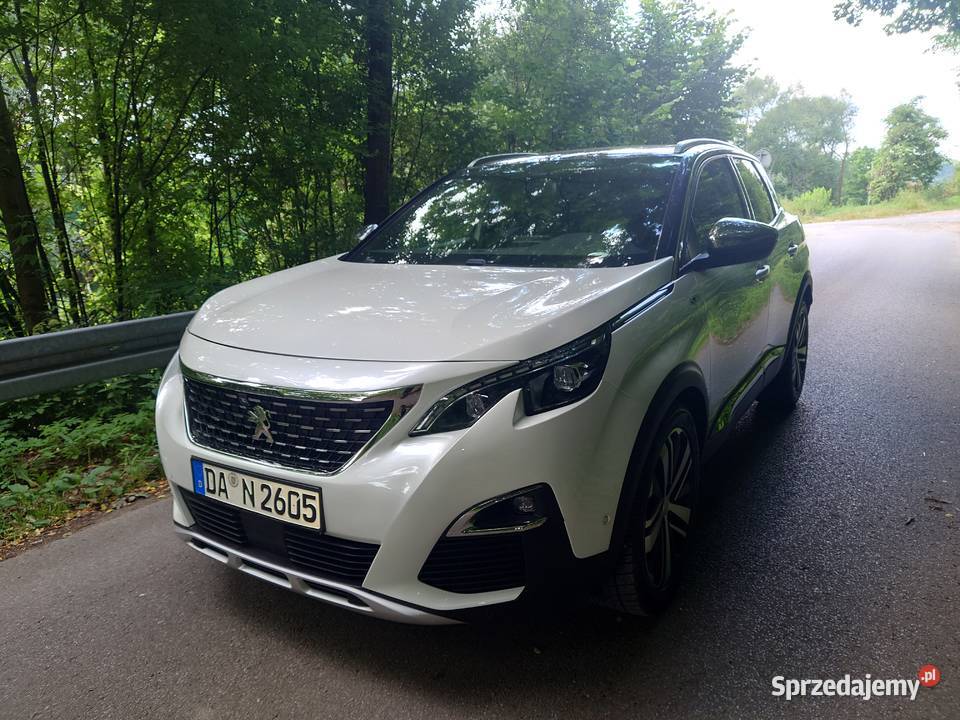 Peugeot 3008 20 BlueHDI 2016 Full biała perła 2000cm3 podkarpackie Jasło
