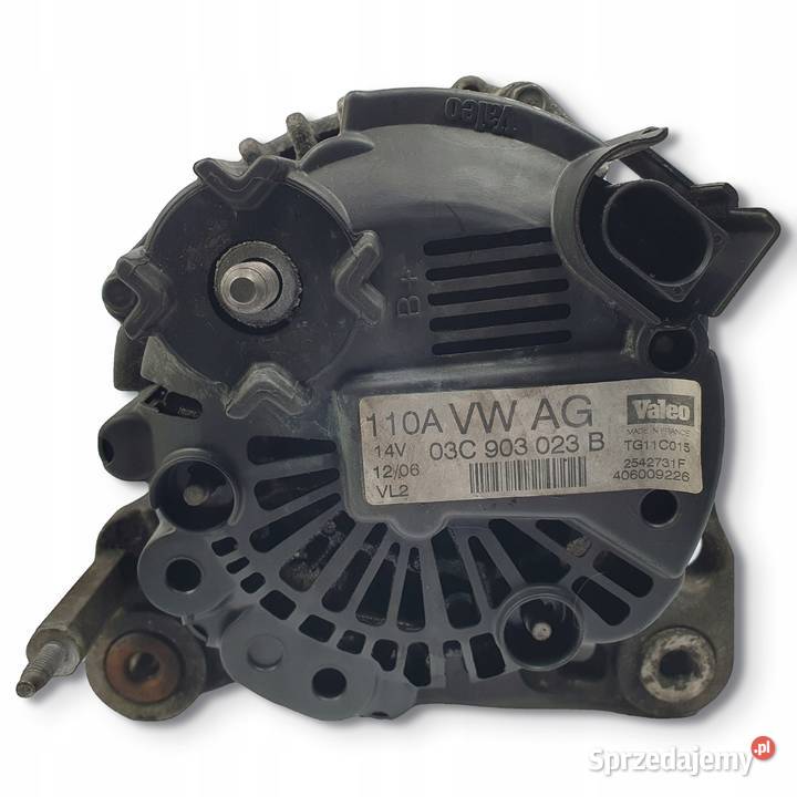 ALTERNATOR VW Golf V 16 FSI 03C903023B 110A osobowe Chełm