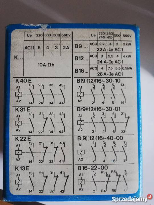 stycznik K 22 E Ith 10A BBC Brown Boveri sprzedam